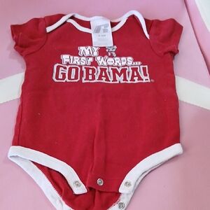 Russell Athletic Red 'Go Bama' Kids Bodysuit
